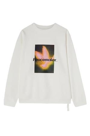 White cotton sweatshirt OAMC PEACEMAKER | PCM1ON01HFT001002